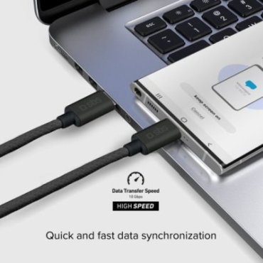 USB-C 3.2 compatible 100W Power Delivery charging and data cable