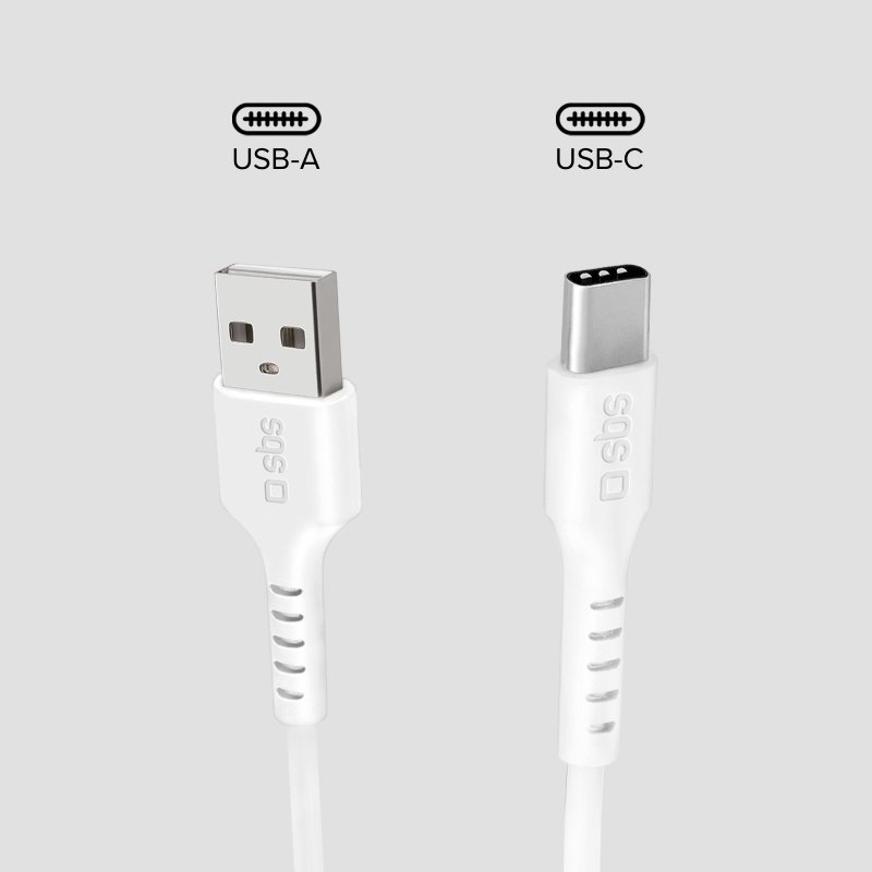 1-metre USB-A to USB-C data and charging cable
