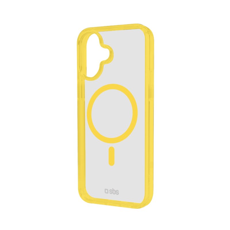 Cover for iPhone 16 with coloured edges compatible with MagSafe charging