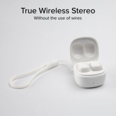 Mini TWS earphones with 200 mAh charging case
