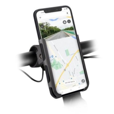 Porta cellulare fino a 6,7 pollici in alluminio per monopattino e bici ruotabile a 360°