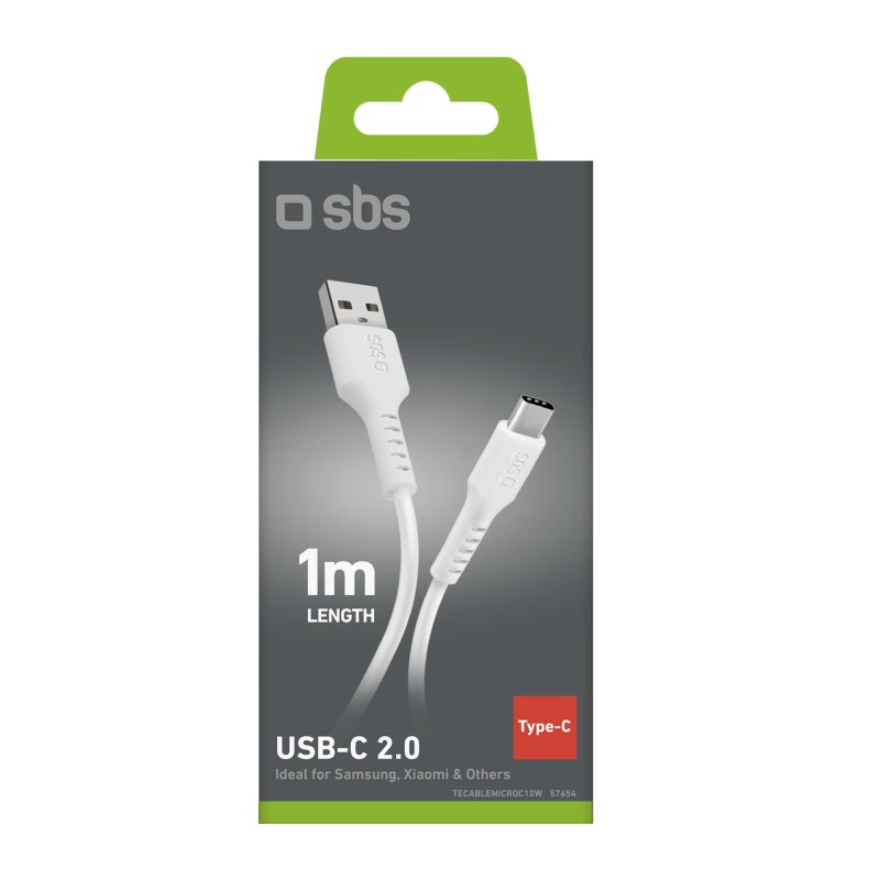 1-metre USB-A to USB-C data and charging cable