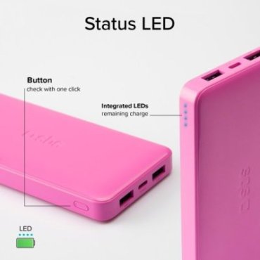 Fast charge powerbank: 10,000 mAh, 2 USBs