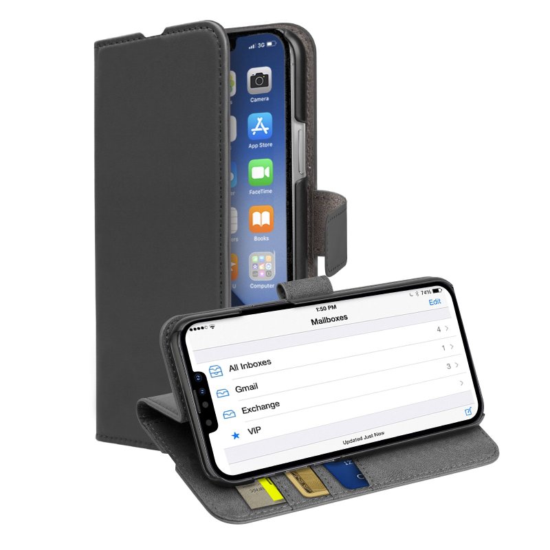 Book Wallet Case with stand function for iPhone 13 Pro