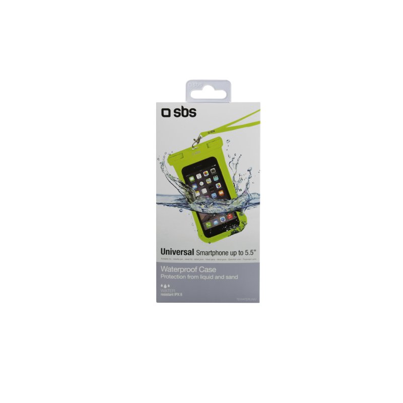 Case waterproof for smartphone up to 5.5\"