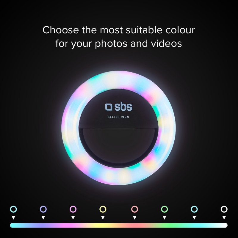 Selfie Ring Light Support De Téléphone Multicolore Pour Diffusion