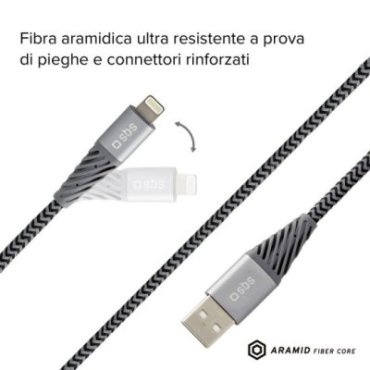 USB 2.0 Aramid Fibre Reflective Lightning Cable