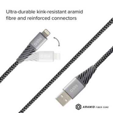 USB 2.0 Aramid Fibre Reflective Lightning Cable