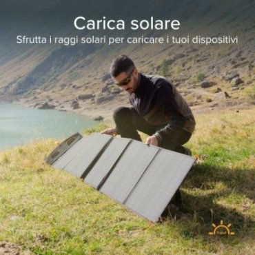 Foldable 100-watt solar panel