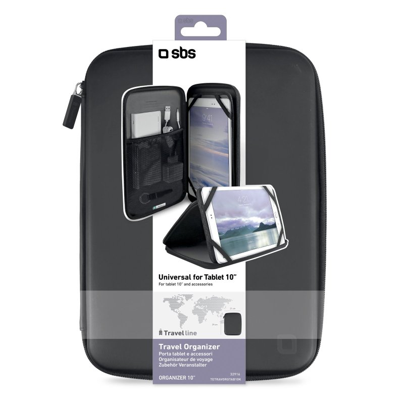 Travel organiser for tablets