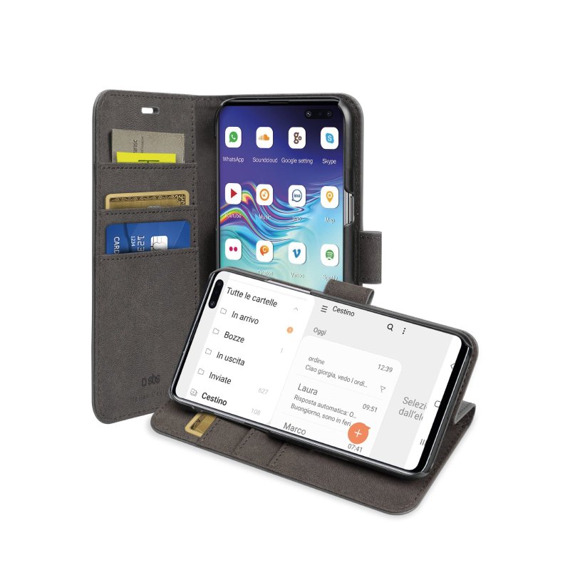 Book Wallet Case with stand function for Samsung Galaxy S10 5G