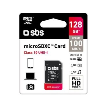 128 GB Class 10 Micro SDXC with adapter