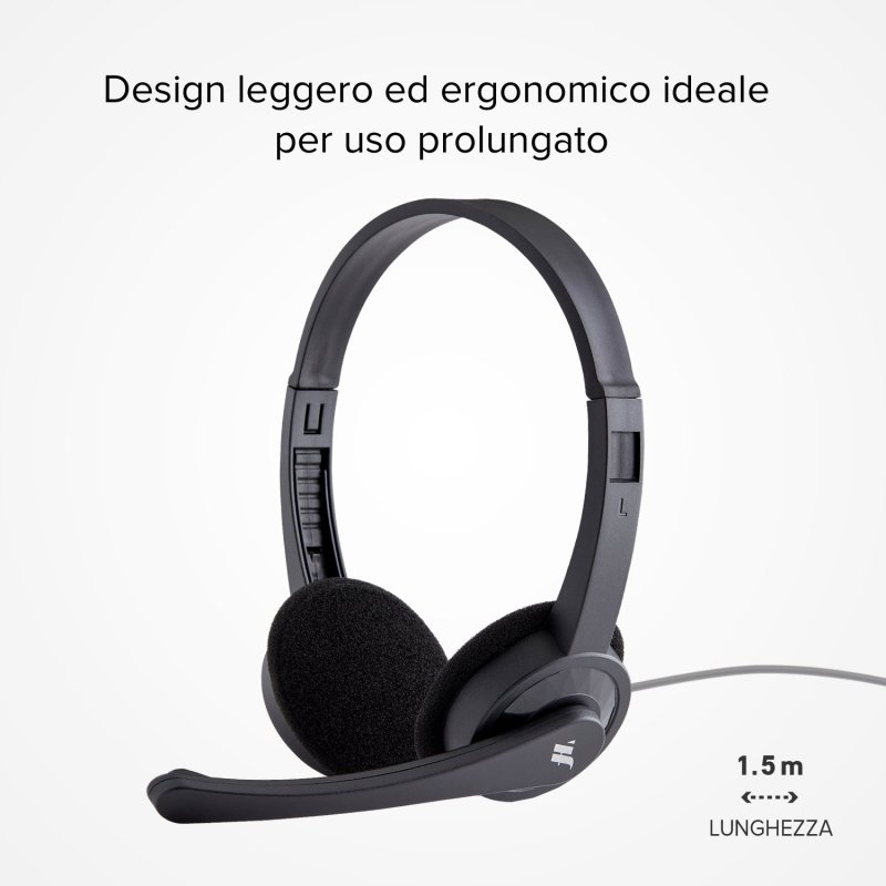 Wired headset with adjustable microphone