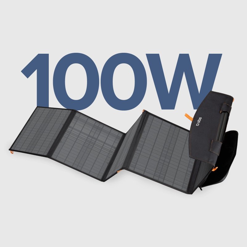 Foldable 100-watt solar panel