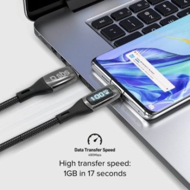 USB-C to USB-C data and charging cable