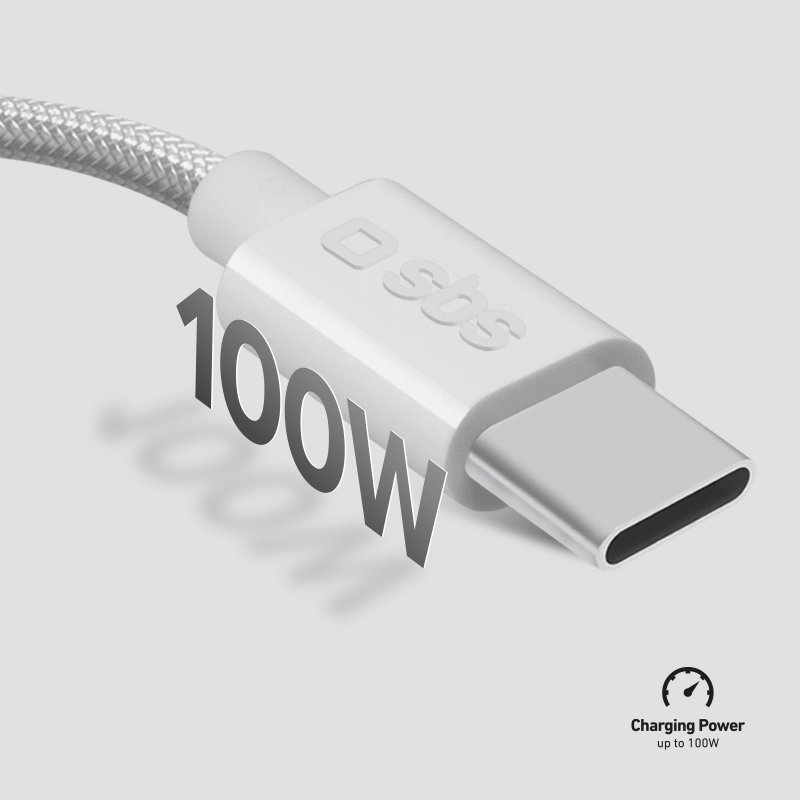 USB-C 3.2 compatible 100W Power Delivery charging and data cable