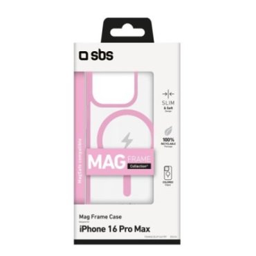 Cover for iPhone 16 Pro Max with coloured edges compatible with MagSafe charging