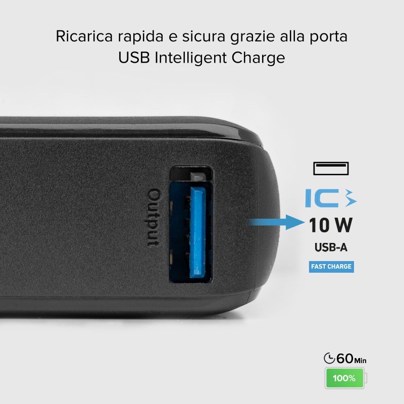 Ultra-compact 10,000 mAh power bank