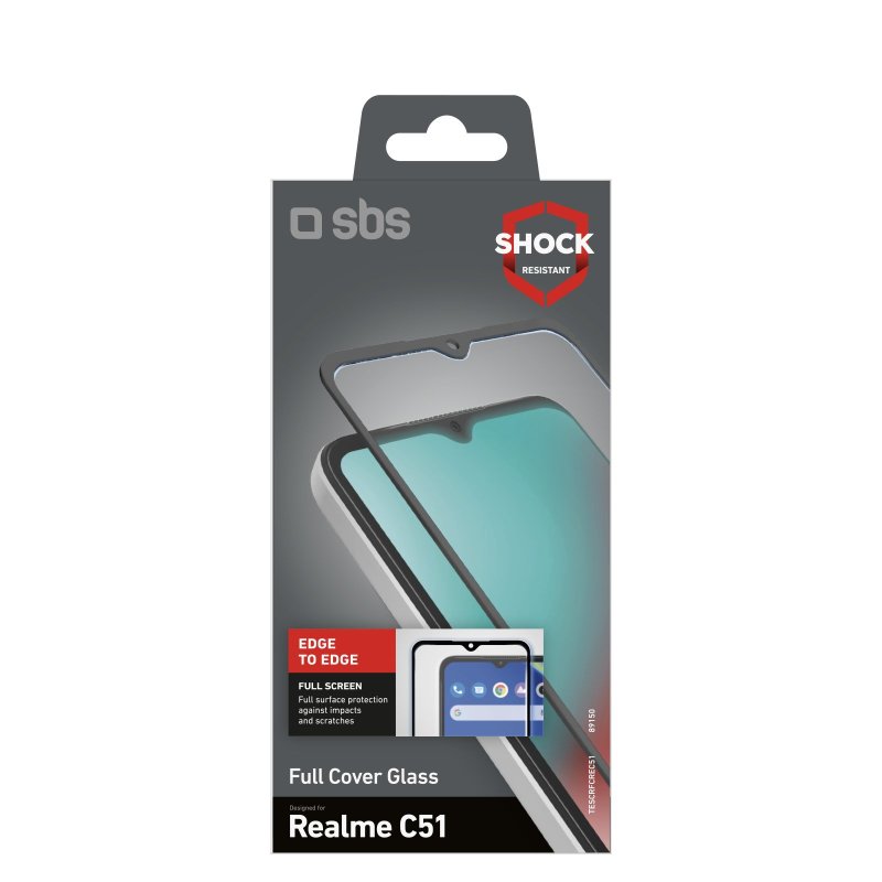 Full Cover Glass Screen Protector for Realme C51