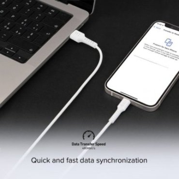 1-metre USB-A to USB-C data and charging cable