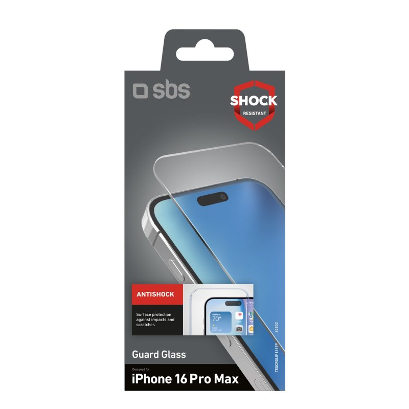 Glass screen protector for iPhone 16 Pro Max