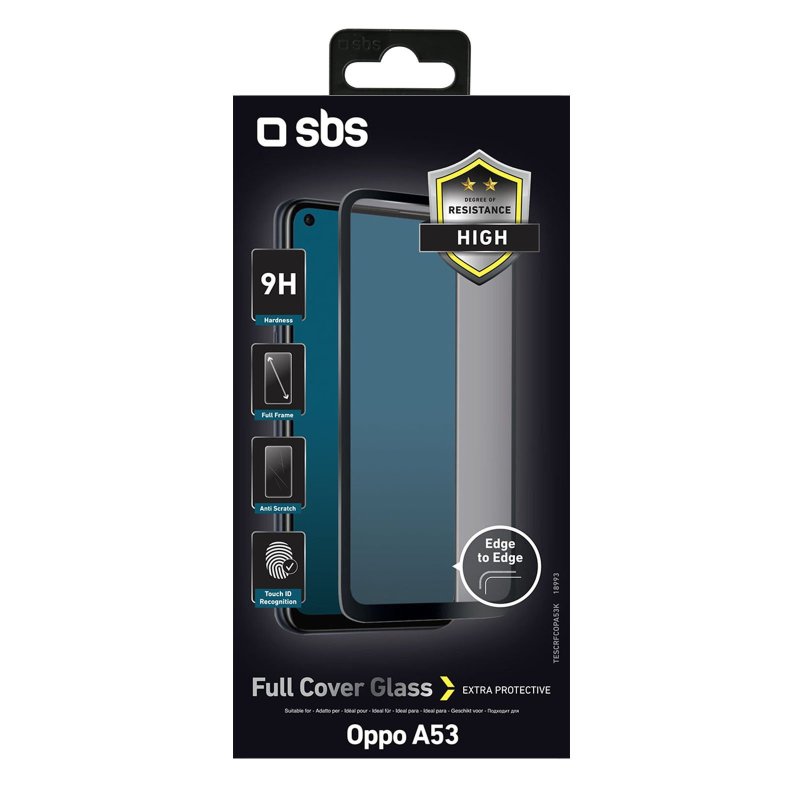 Full Cover Glass Screen Protector for Oppo A53/A53s