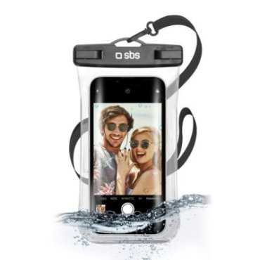 Waterproof case with selfie grip, universal size for smartphones up to 6.8"