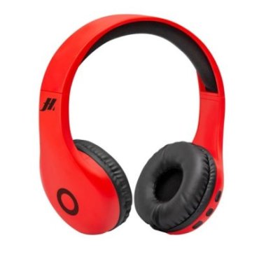 Adjustable stereo headphones with soft ear cushions and built-in microphone, Bluetooth V5.0, buttons for call and music manageme