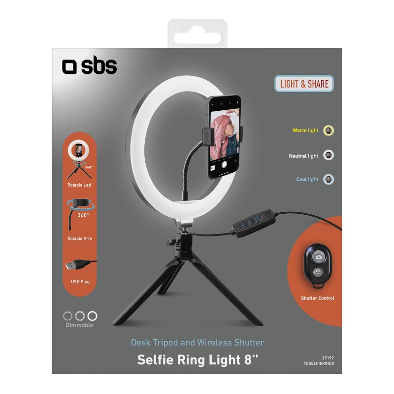 mobile tripod with ring light