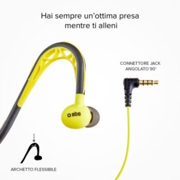 Stereo earphones for sport with a headband