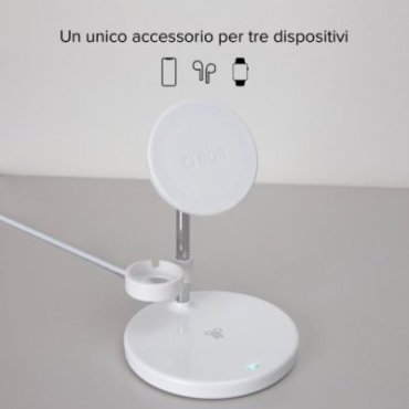 3-in-1 vertical wireless charging station