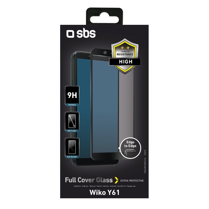 Full Cover Glass Screen Protector for Wiko Y61