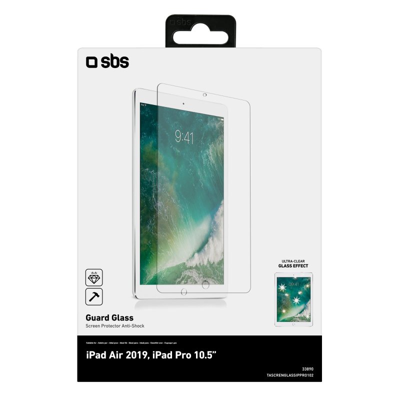 Glass screen protector for iPad Air 2019/iPad Pro 10.5” 2017