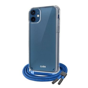 Transparent cover with coloured neck strap for iPhone 12/12 Pro