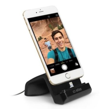 Table stand with recharge function for iPhone with Lightning connector