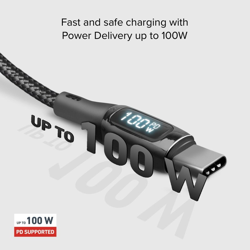 USB-C to USB-C data and charging cable